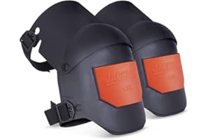 JACKSON SAFETY 95110 Universal, Grey/Orange Ultra-Flex Premium Grade protective durable comfort anti-slip Knee Pads for construction, work, gardening, flooring or DIY, grey