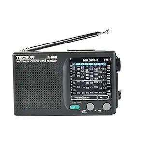 XHDTECSUN R-909 AM/ FM / SM / MW (9 bands) Multi Bands Radio Receiver Broadcast With Built-In Speaker