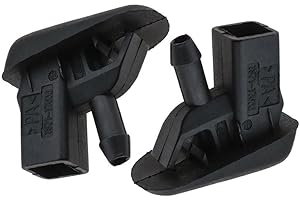 FUBESK 2 ugelli a getto per lavavetri, adatti per Jaguar X-Type 2001-2010, colore nero, per molte auto diverse