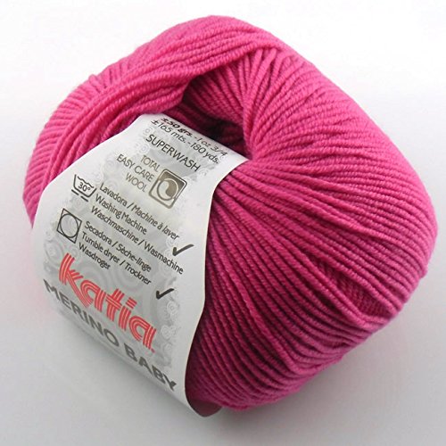 Katia Merino Baby 060 fuchsia rose 50g Wolle Wolle