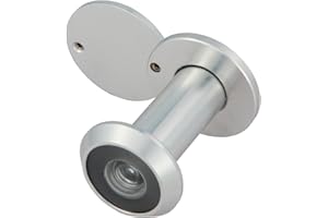 Amig - Mod. wizjer 3 z super kątową soczewką do drzwi wewnętrznych i zewnętrznych 3-14 z aluminium w kolorze srebrnym - aluminium - Wymiary: średnica 14 mm - grubość drzwi: 35-60 mm