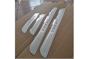 VIPOES 4 PièCes Voiture Plinthes pour Ren-Ault Arkana, Protecteur Seuil Porte AntidéRapant Garde Plaque Antirayures