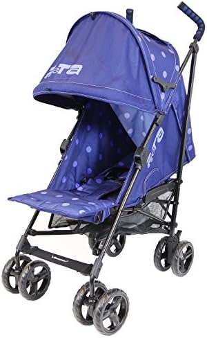 Zeta Vooom - Navy Dots (2017) Stroller Buggy Pushchair From Birth