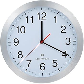 Kienzle DCF Funkwanduhr Modern - Rahmenlos Weiß 24x24cm | Geräuschlos