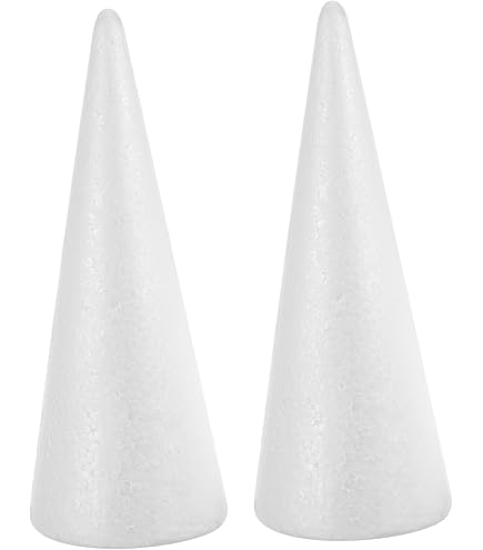 coni-polistirolo-20-cm-happyyami-10pcs-mestieri-schiuma-cono-bianco