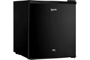 Igenix IG3751BL Table Top Mini Freezer with 33 Litre Capacity, 1 Wire Shelf, Reversible and Lockable Door, Black