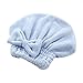 Produktbild erthome Cartoon Microfiber Hair Turban Quickly Dry Hair Hat Wrapped Towel Bathing Cap Dusche Turban Wrap Handtuch für Bad Spa Dusche Rosa (Blau)