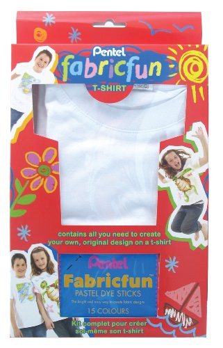 Preisvergleich Produktbild Pentel FabricFun T-Shirt Set: 15 Pastellkreiden, 2 T-Shirts