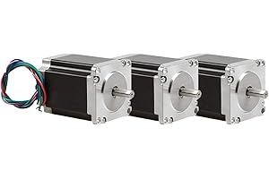 ACT MOTOR Schrittmotor Nema23 3A 1.9Nm(270oz.in) 56 x 56 x 76mm 0.9deg 4Wires Stepper Motor for 3D Printers, CNC, Robot and OEM 23HS8430D8P1-5