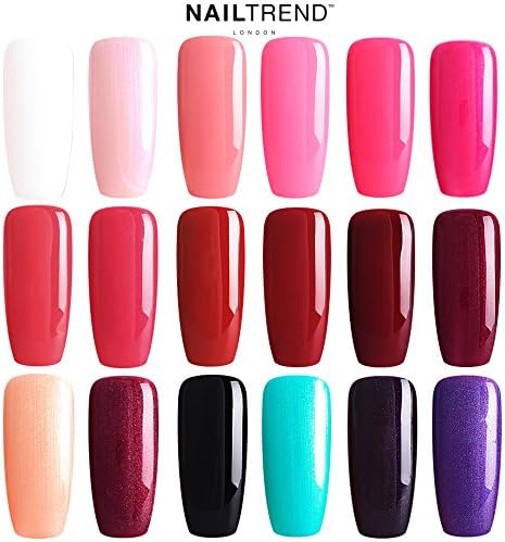 NailTrend Professional Gel Nail Polish UV &amp; LED Drying, Choose Top / Base Coat or From Our Gorgeous Colour Range. Quick Soak Off Gel Polish 8ml (02. French Pink)