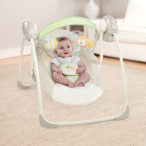 Ingenuity 10248 Soothe and Delight Portable Swing – Sunny Snuggles - 2