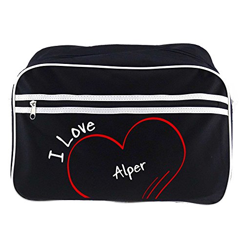 Preisvergleich Produktbild Retrotasche Modern I Love Alper schwarz