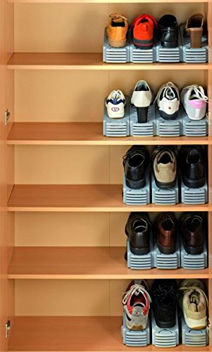 WENKO Schuhhalter, Schuhstapler, Sparset 16er Set - 3