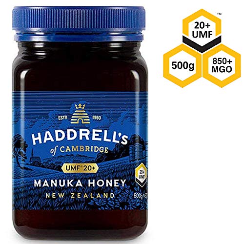 Miel de Manuka UMF20 | MGO 850  | Haddrells of Cambridge | Miel de Manuka Premium de Nueva Zelanda | 500 gram