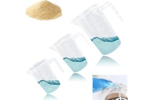 OKUYAN 3 PCS Small Measuring Cup Measuring Jug Set of 50ml/100ml/250ml Measuring Beakers Clear Liquid Graduated Beaker Mixing Plastic Measuring Jugs for Baking Lab Kitchen Cooking Measuring Cups