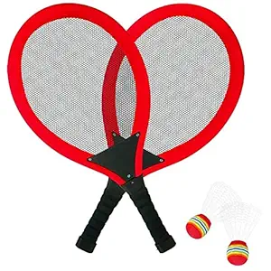 VVG Traders Light Glowing Badminton Racquet and Shuttlecock for Kids and Adults, Indoor and Outdoor Game