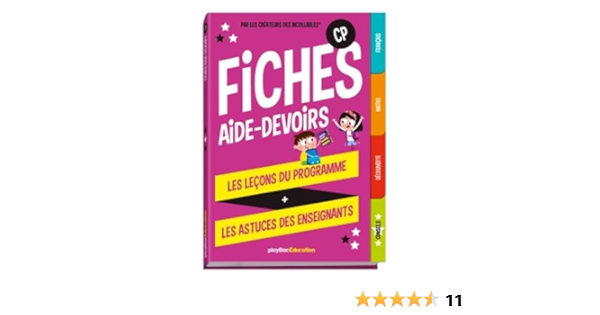 Amazon Fr Mes Fiches Aide Devoirs Cp Play Bac Livres