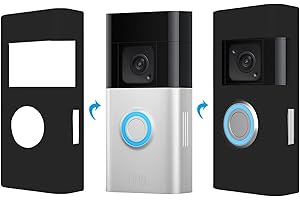 TYEYOBER Silikonschutzhülle Kompatibel mit Ring Battery Doorbell Plus/Ring Video Doorbell 2nd Gen-Schutzhülle aus Silikon Schützen Ring Doorbell vor direkter Beeinträchtigung durch Sonnenschein,Wetter & UV