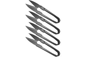 SHUNCHG 4 Stücke Mini Schere Gartenschere Beschichtete Premium Ernteschere Edelstahl Rosenschere, Trimmschere Bonsaiwerkzeug Bonsai Beschneiden Schere Schneiden Tuch Werkzeug zum Nähen Gardering