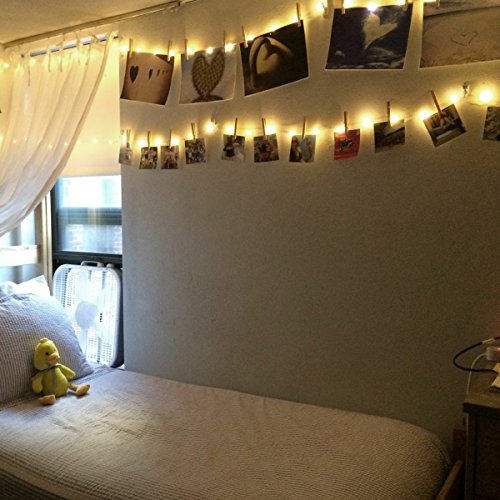 LE 20M 200 LEDs Kupferdraht LED Kupfer Lichterkette Wasserdicht Sternen Lichterketten mit schalter - 4