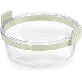 L&eacute;ku&eacute; Round Clear Glass Basket for Air Fryer