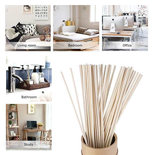 ROSENICE 50 Stück Rattanstäbchen Rattan Reed Diffuser Reisig - 5