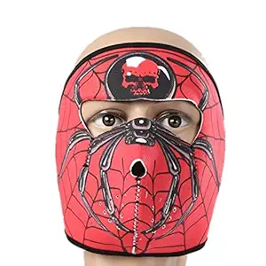 ShivExim Printed Bike and Cycling Full Face Mask for Boys (Spider Man)