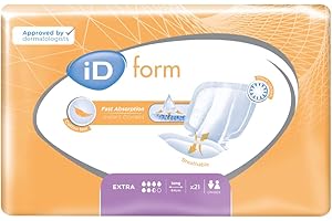 iD Expert Form Shaped Incontinence Pads/Extra Absorbency/Pack 21 - MH5