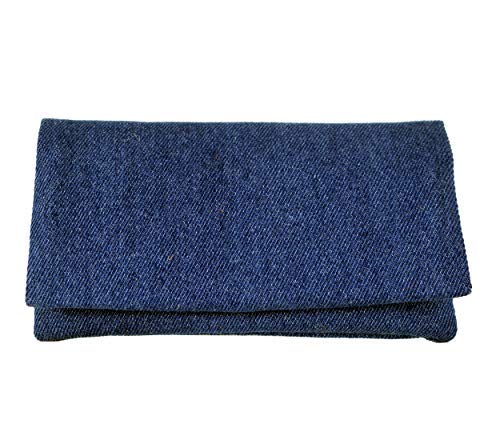 Plan B, Porte-Cigarettes Tabac à Rouler, Yolo Jeans, 16 x 8,5 cm, 50 g, avec Poche en Caoutchouc EVA à Intérieur, Bleu