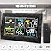 Produktbild SHELLTB Bunte Bildschirm-Wetterstation Drahtlose Sonnenaufgang-Sonnenuntergang-Anzeige Indoor Thermometer im Freien Hygrometer, Barometer, Wecker,1pcs