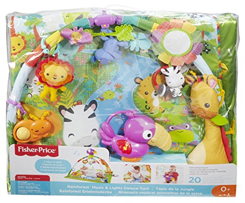 Mattel Fisher-Price DFP08 Rainforest Erlebnisdecke mit farbenfrohen Motiven - 9