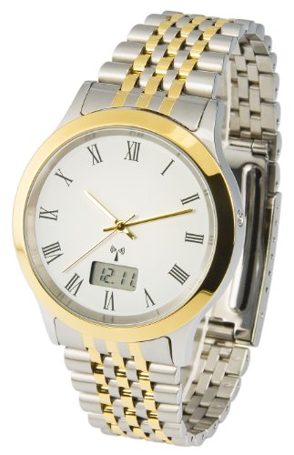 Elegante MARQUIS Bicolor Herren Funkuhr (Junghans-Uhrwerk) Gehuse & Armband aus Edelstahl 964.6904 Elegante MARQUIS Bicolor Herren Funkuhr (Junghans-Uhrwerk) Gehuse & Armband aus Edelstahl 964.6904
