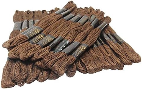 25 Pcs Cotton Thread Stitch Needlepoint Sewing Skein Cross Embroidery