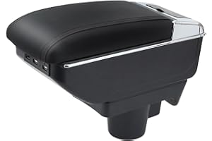 YJYWZH Apoyabrazos para Astra H Doble Capa Reposabrazos Caja Consolas Almacenamiento con portavasos