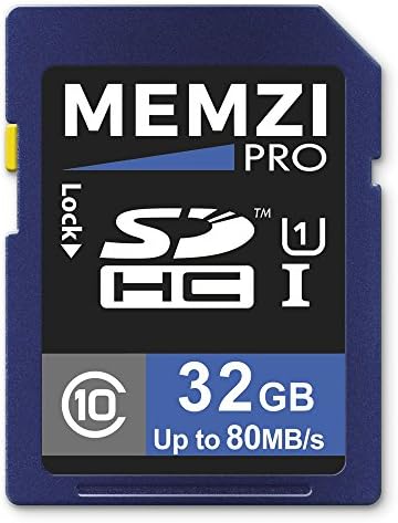MEMZI PRO 32GB Class 10 80MB/s SDHC Memory Card for RoadHawk In Car Dash Cameras