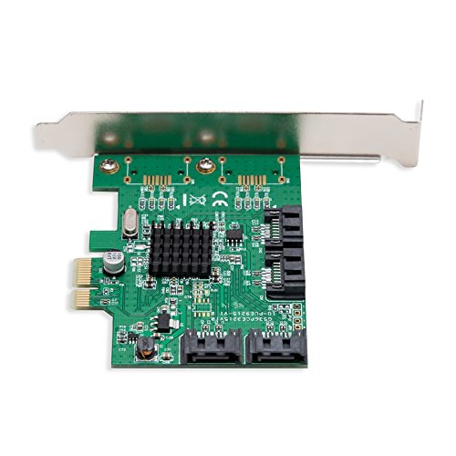 Syba  SI-PEX40064  4 Port SATA III PCI-e 2 0 x1 Tarjeta  Verde