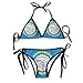 Produktbild dingjiakemao Sexy Body Bikini Tennessee State Flag Women's Halterneck Top and Sexy G-String Bikini Set Swimsuit