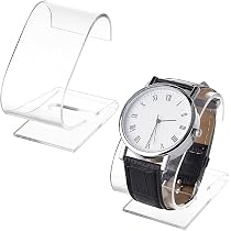 Lot De 4 Présentoirs De Montres En Acrylique Transparent - Support Bracelet Et Bijoux 6.8x4.5x5cm
