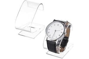 PH PandaHall 2pz Espositore Trasparente per Orologio, Supporto per Espositore per Braccialetto in Acrilico con Supporto per Orologio Singolo per Display per Orologio Da Donna Da Uomo