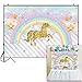 Price comparison product image Funnytree 7x5ft Rainbow Magical Unicorn Backdrop Girl Birthday Party Photo Background Golden Glitter Star Stripes Pink Watercolor Sky Baby Shower Cake Table Decoration Photobooth Studio Props
