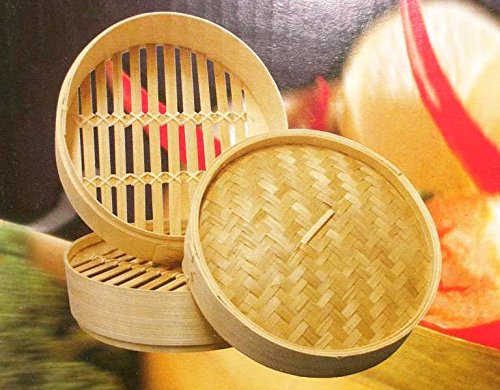 Bambusdämpfer 3-Teilig 25 cm Bamboo Steamer Set - 2