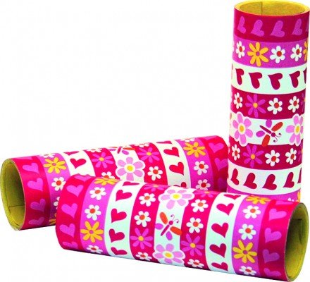 Amscan – 350232 – 3 Luftschlangen Blumen – Schmetterlinge – Herzen – 14 mm x 4 m
