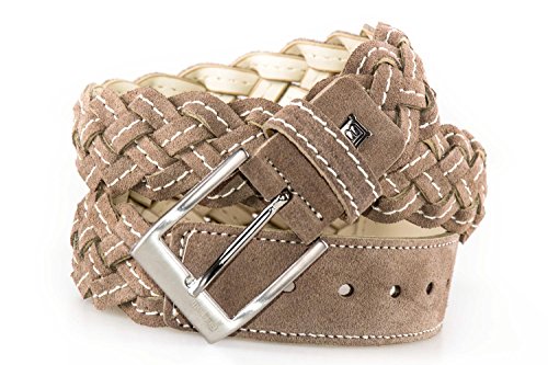 Preisvergleich Produktbild Gürtel Mann LAURA BIAGIOTTI taupe Gewebten Genähte 120 cm R3974