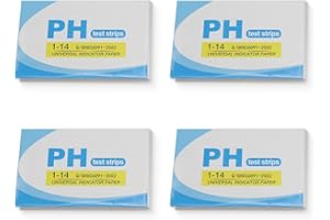 DEFGNOP Indicatore di pH Cartina Tornasole per la Misurazione del pH da 1 a 14, Blocchetto da 320 Strisce
