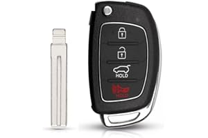 FOBTRONICS 4 BUTTON KEY FOB REMOTE CASE FOR HYUNDAI SANTA FE TUCSON CRETA I20 I40 IX35 IX45 A-117