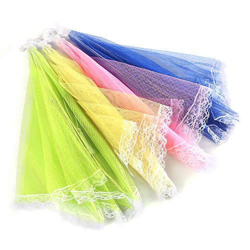 Mesh Bildschirm Abdeckung für Speisen, Zelte – Set von 4 Regenschirm von Bildschirmen Bugs und Fliegen Weg von Speisen bei Picknicks, Grillabende und mehr – 4 Farben (Pink, Grün, Blau, Gelb) - 5