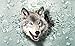 Produktbild VLIESFOTOTAPETE Fototapete Tapete Wandbild Vlies | Welt-der-Träume| Wolf kommt aus der Wand 3D | V4 (254cm. x 184cm.) | Photo Wallpaper Mural 2941V4-AW | Natur Wolf Tiere Imitation Backsteine Mauer Wand