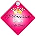 Produktbild Prinzessin Mara Baby / Kind an Bord Mädchen Auto-Zeichen (Prinzessin001)