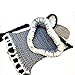 Tonsee® Winter Wool Knitted Fox Hats Baby Girls Shawls Hooded Cowl Beanie Caps (Grey)