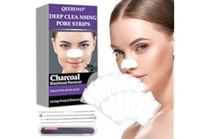 TRUUME Mitesser Nasenstrips, Anti Nosestripes Mitesser, Pore Strips, Poren Reinigung mit Aktivkohle, Entfernen Mitesser und Unreinheiten, 20Pcs White